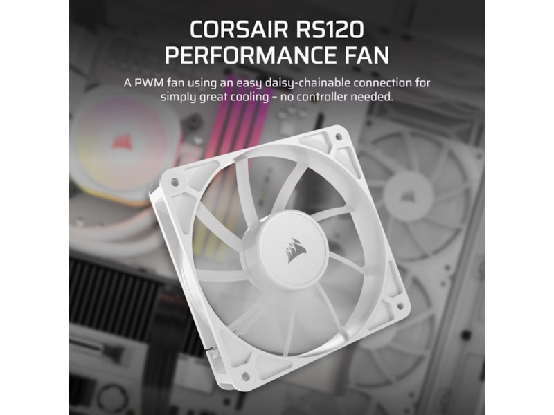 Corsair RS120 Vifte (hvit) Vifter