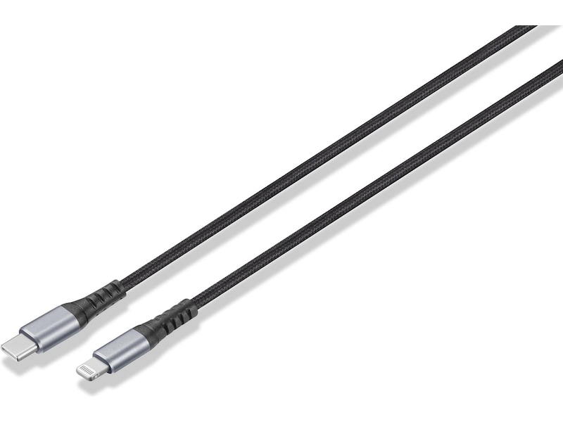 Andersson Flettet USB-C til Lightning kabel 1,5m (sort) USB-kabler