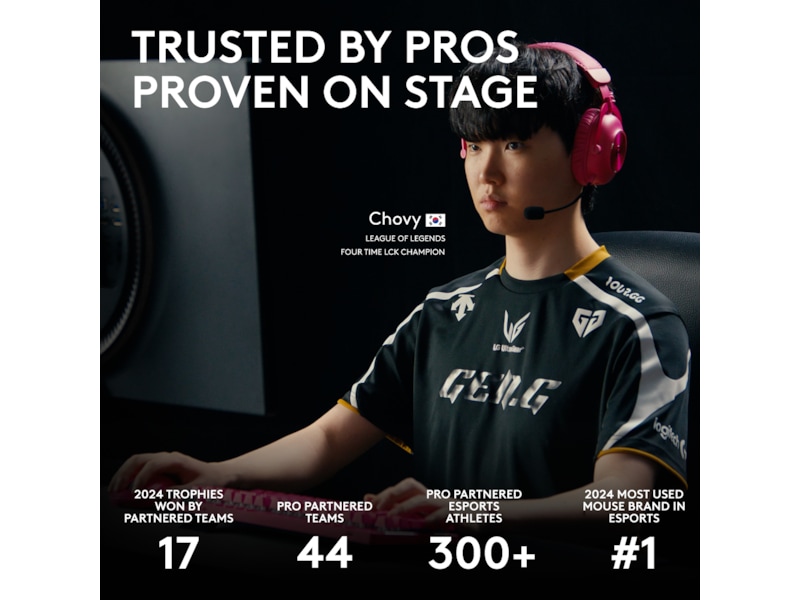 Logitech G Pro X Superlight 2 DEX trådløs gamingmus (rosa) Gamingmus