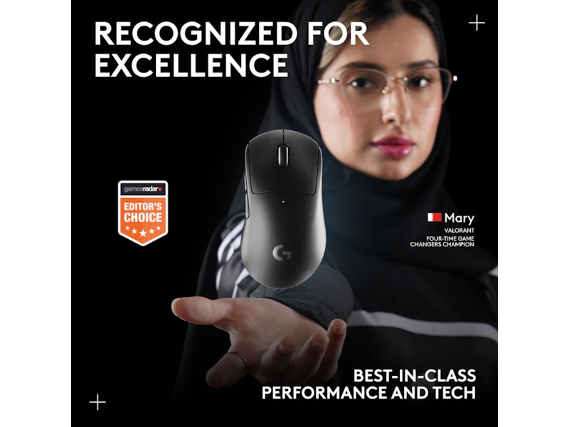 Logitech G Pro X Superlight 2 DEX trådløs gamingmus (sort) Gamingmus