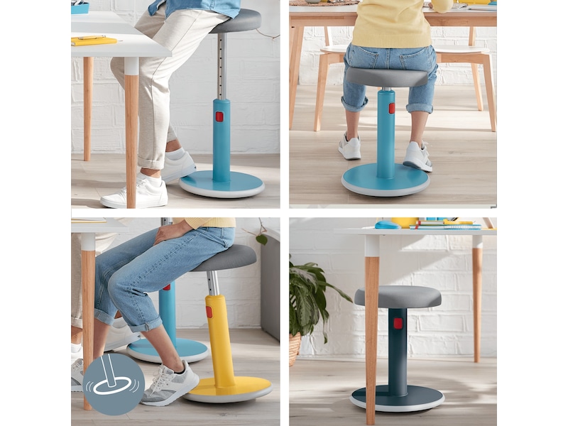 Leitz Ergo Cosy Active Sit Stand Balansestol (grå) Kontorstoler