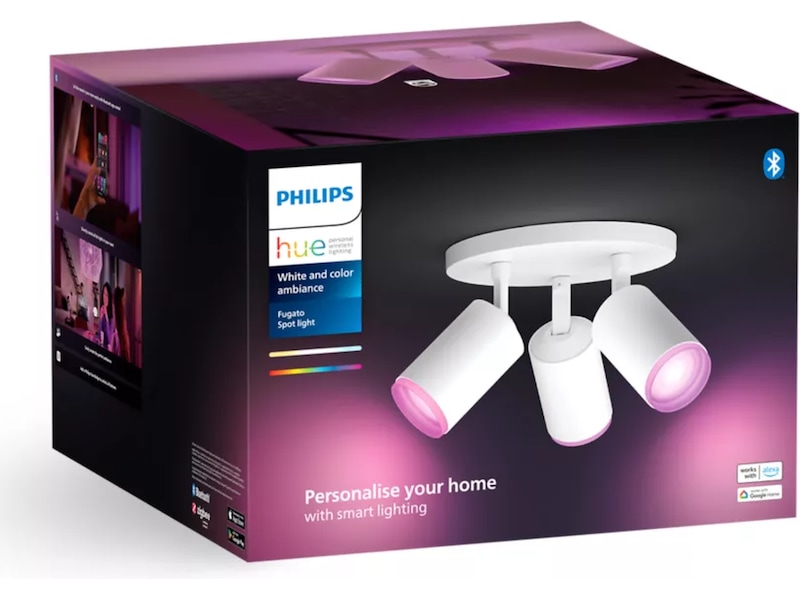 Philips Hue Trippelt Fugato-spotlight (hvit) Taklampe