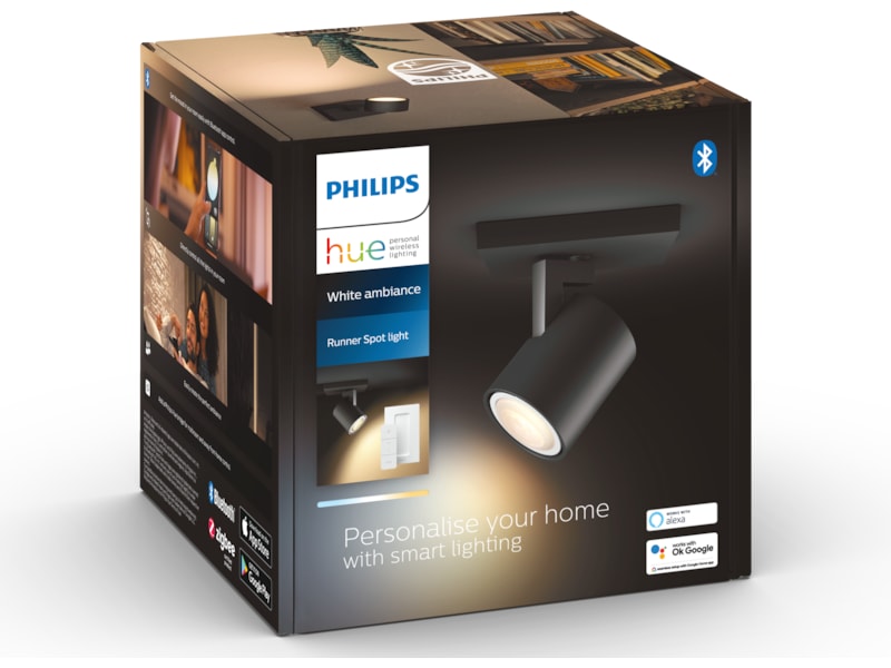 Philips Hue Runner enkelt spotlight (sort) Taklampe