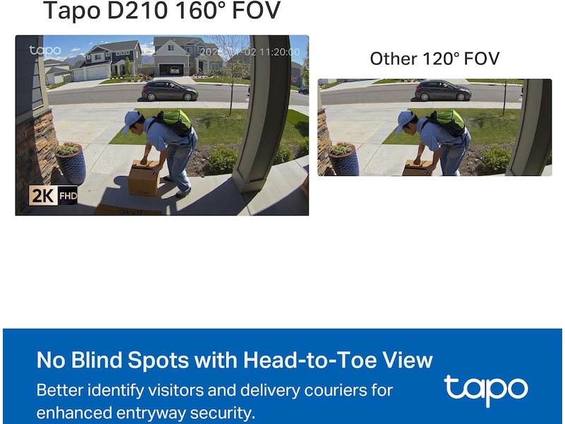 TP-Link Tapo D210 ringeklokke kamera Ringeklokker