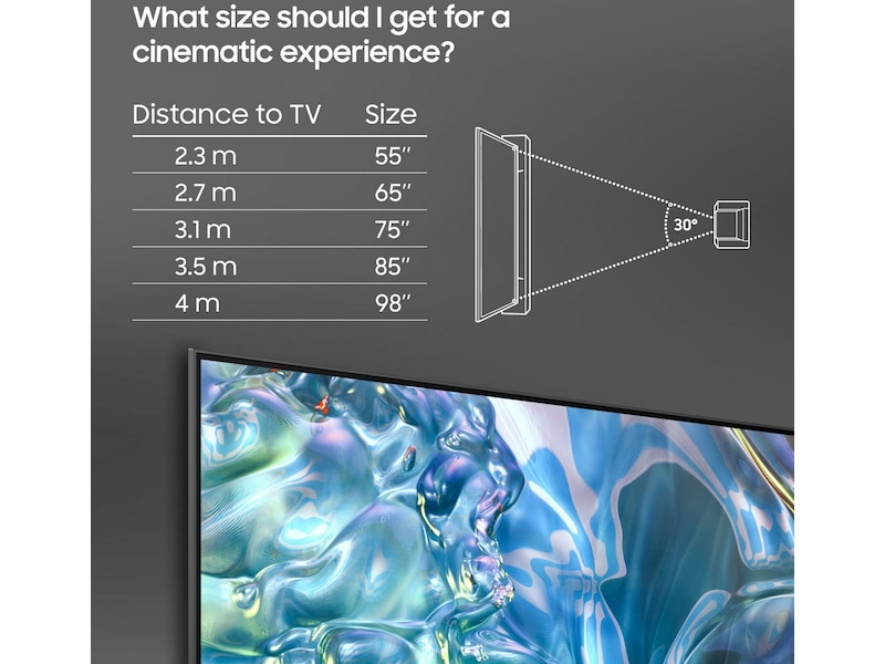 Samsung 50" Q60D QLED 4K TV TQ50Q60D -B-Grade Demo TV/projektor