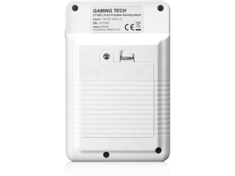 Gaming Tech CT-885 8-bit portabel spillkonsoll (hvit) Håndholdte spillkonsoller