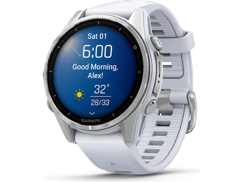Garmin fenix 8 AMOLED 43mm GPS (stainless steel/whitestone) -B-Grade Demo klokker
