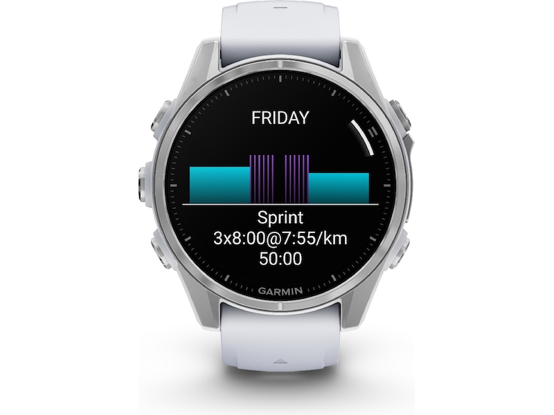 Garmin fenix 8 AMOLED 43mm GPS (stainless steel/whitestone) -B-Grade Demo klokker