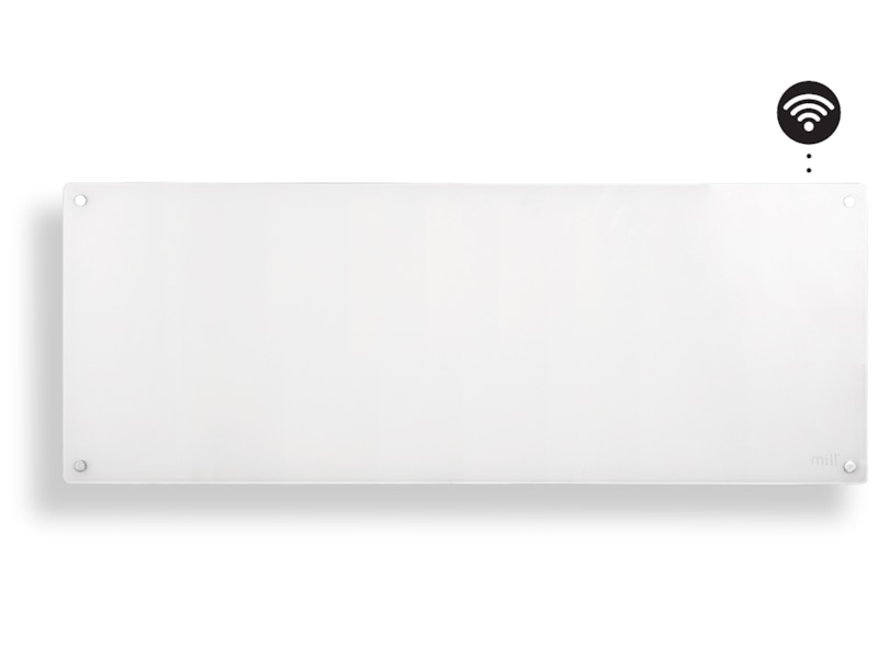 Mill Glass Smart WiFi Gen 4 panelovn 1300W (hvit) Panelovner