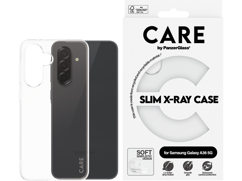 PanzerGlass CARE Galaxy A36 5G Fashion silikondeksel (gjennomsiktig) Mobildeksel