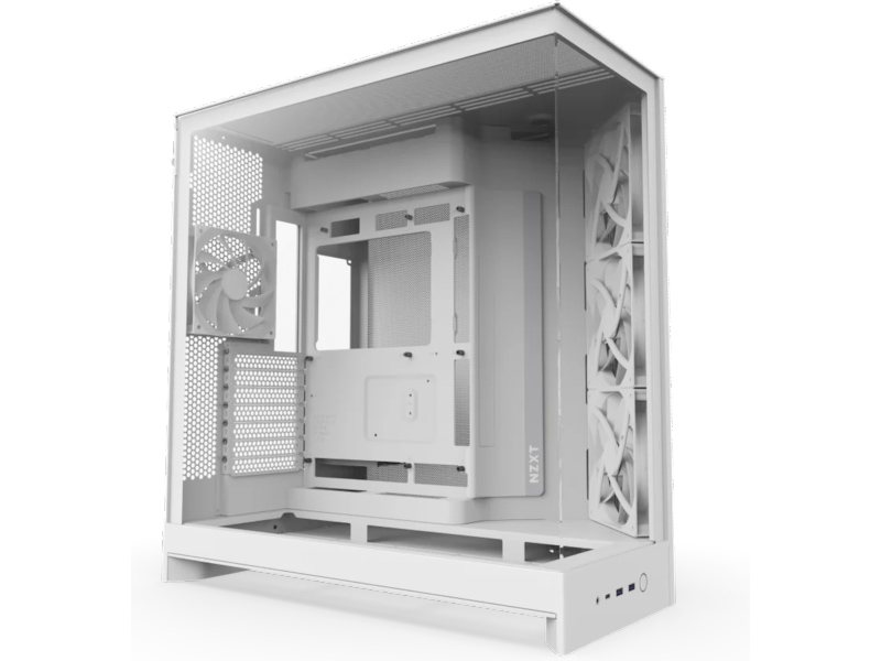 NZXT H9 Flow Mid Tower (hvit) Midi tower