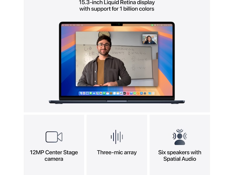 MacBook Air 15" M4 (2025) 256GB (midnatt) PC - Bærbar / laptop