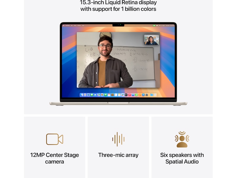 MacBook Air 15" M4 (2025) 256GB (stjerneskinn) PC - Bærbar / laptop