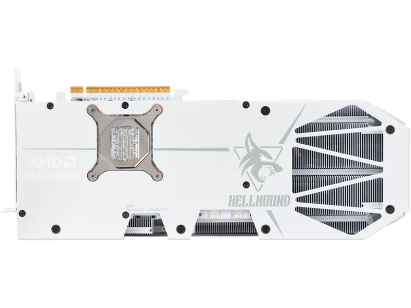 PowerColor Hellhound Spectral AMD Radeon RX 9070 XT (hvit) Skjermkort