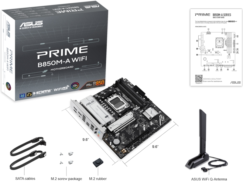 Asus PRIME B850M-A WIFI Hovedkort AMD Socket