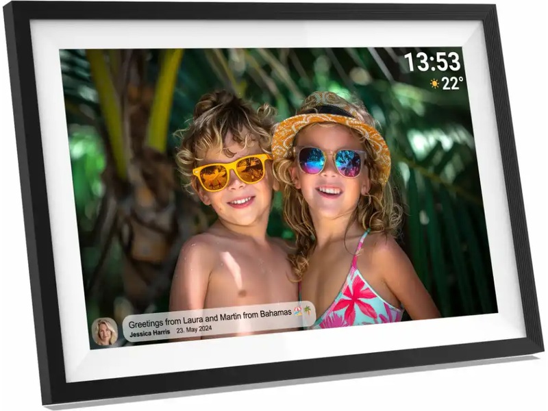 Denver PFF-1016 10,5" digital fotoramme (sort/hvit) TV-ramme & tilbehør