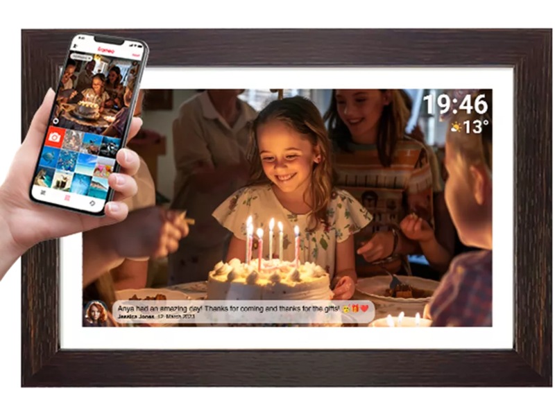 Denver PFF-1543DW 15,6" digital fotoramme (mørk eik) TV-ramme & tilbehør