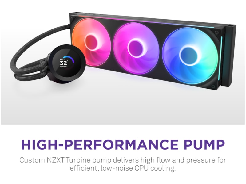 NZXT Kraken Plus 360 RGB Kjøler (sort) CPU - Vannkjøling