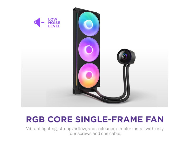 NZXT Kraken Plus 360 RGB Kjøler (sort) CPU - Vannkjøling