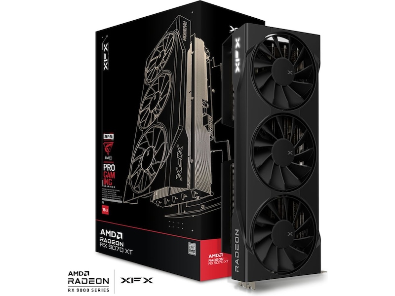 XFX Swift AMD Radeon RX 9070 XT Triple fan Gaming Edition Skjermkort