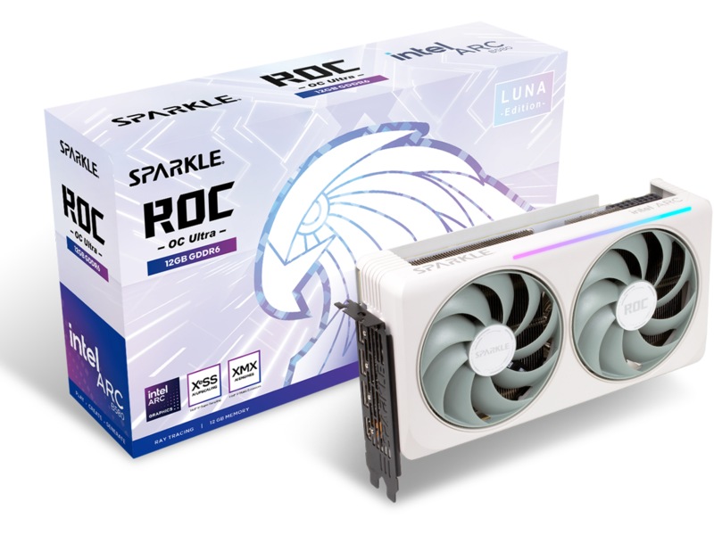 Sparkle Intel Arc B580 ROC Luna OC Ultra Skjermkort