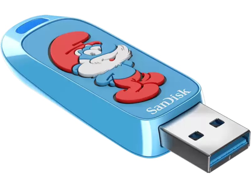 SanDisk Smurfs USB Minnepenn 128GB Minnepenn / USB
