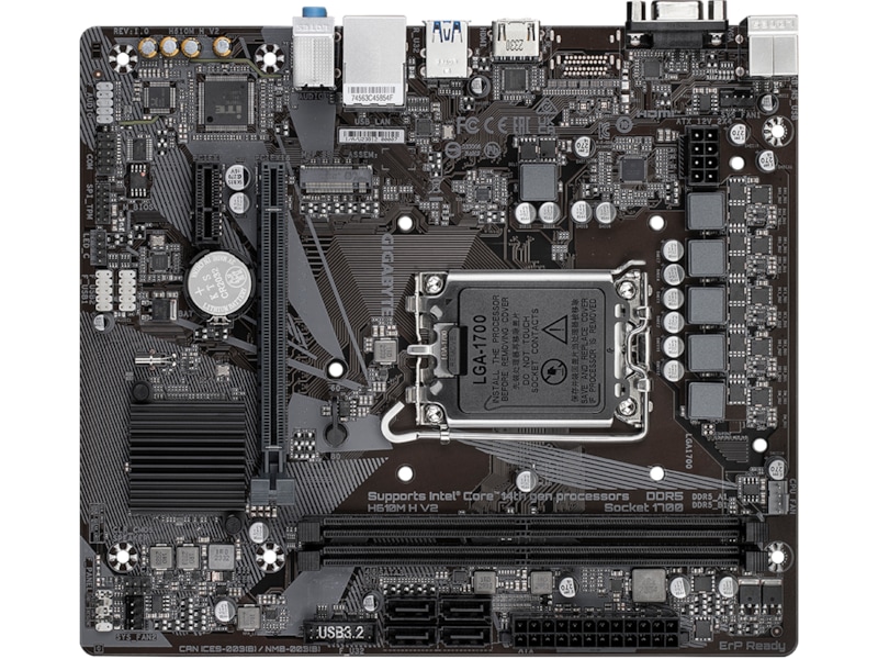 Gigabyte H610M H V2 Hovedkort Intel Socket