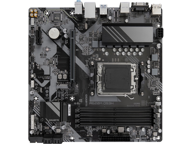 Gigabyte A620M DS3H Hovedkort AMD Socket