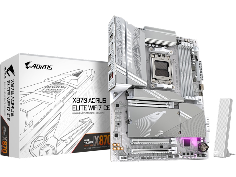 Gigabyte X870E AORUS ELITE WF7 ICE Hovedkort AMD Socket
