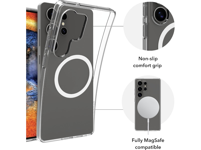 dbramante1928 Galaxy S25 Ultra Greenland Pro Qi2 deksel (gjennomsiktig) Mobildeksel