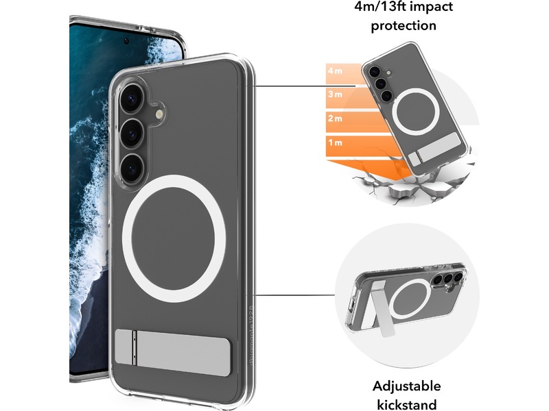 dbramante1928 Galaxy S25 Iceland Pro Qi2 deksel (gjennomsiktig) Mobildeksel