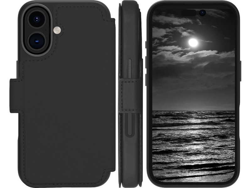 dbramante1928 iPhone 16 Lynge 2-i-1 Lommebokdeksel (midnight) Mobildeksel