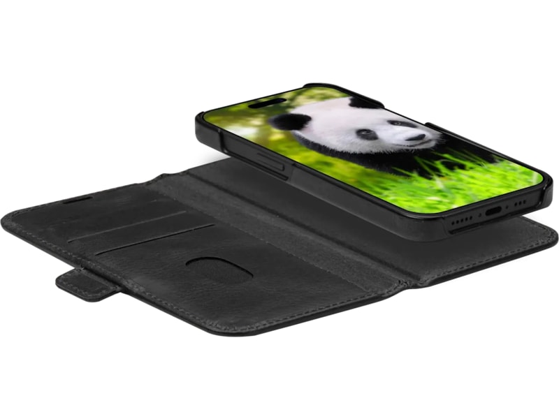 dbramante1928 iPhone 16e Lynge 2-i-1 lommebokdeksel (sort) Mobildeksel