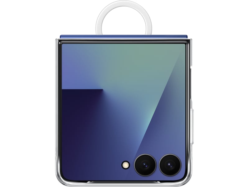 Samsung Galaxy Z Flip7 Ring Silikondeksel (gjennomsiktig) Mobildeksel