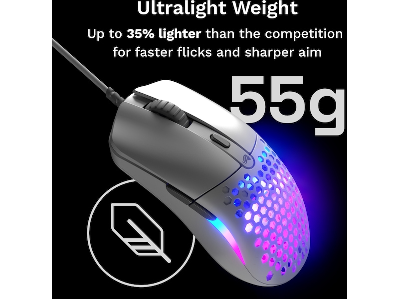 Glorious Model O Eternal gamingmus (hvit) Gamingmus