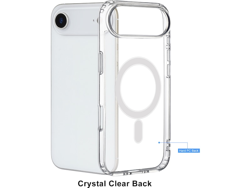 iiglo iPhone Air Magnetic Silikondeksel (gjennomsiktig) Mobildeksel