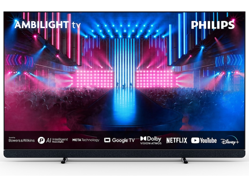 Philips 77" 4K UHD OLED+ Smart TV Ambilight 77OLED909 -B-Grade Demo TV/projektor