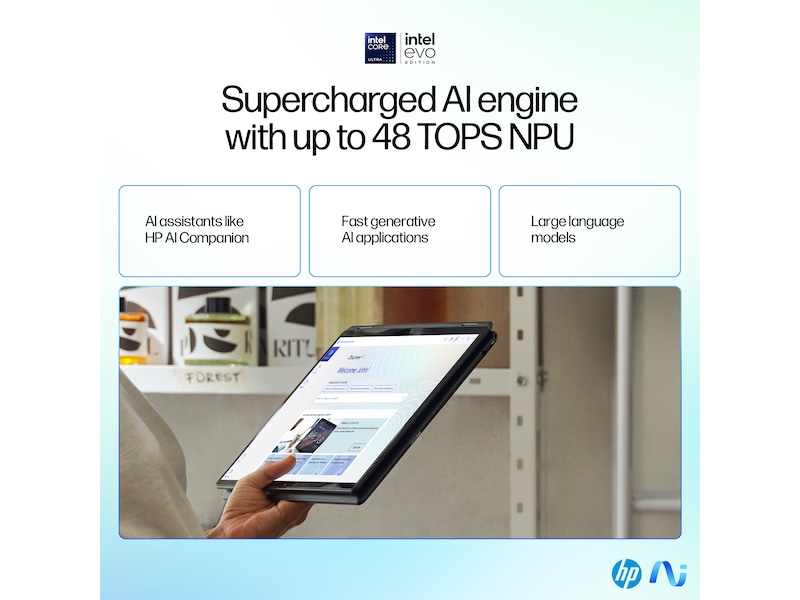 HP OmniBook Ultra Flip AI PC 14-fh0093no 14" 3K OLED Touch PC - Bærbar / laptop