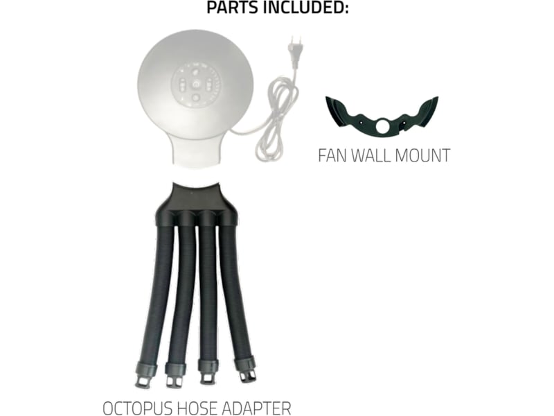 Hedgehog Squid adapter (sort) Skotørkere