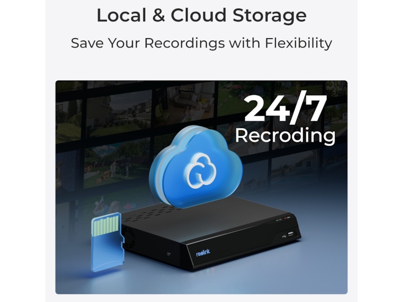 Reolink E1 Outdoor WiFi utendørs overvåkningskamera (sort) Overvåkningskameraer