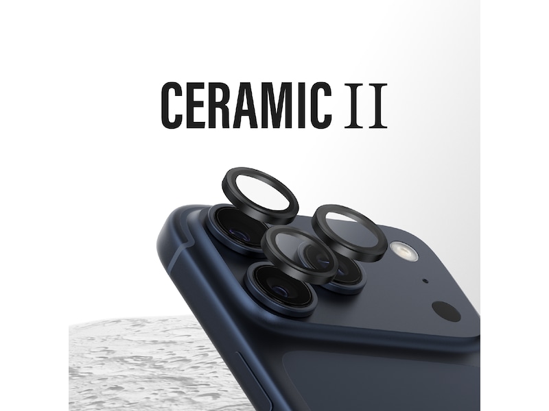 PanzerGlass iPhone 17 Pro / 17 Pro Max / 16 Pro / 16 Pro Max Hoops Ceramic II Linsebeskytter Skjermbeskytter