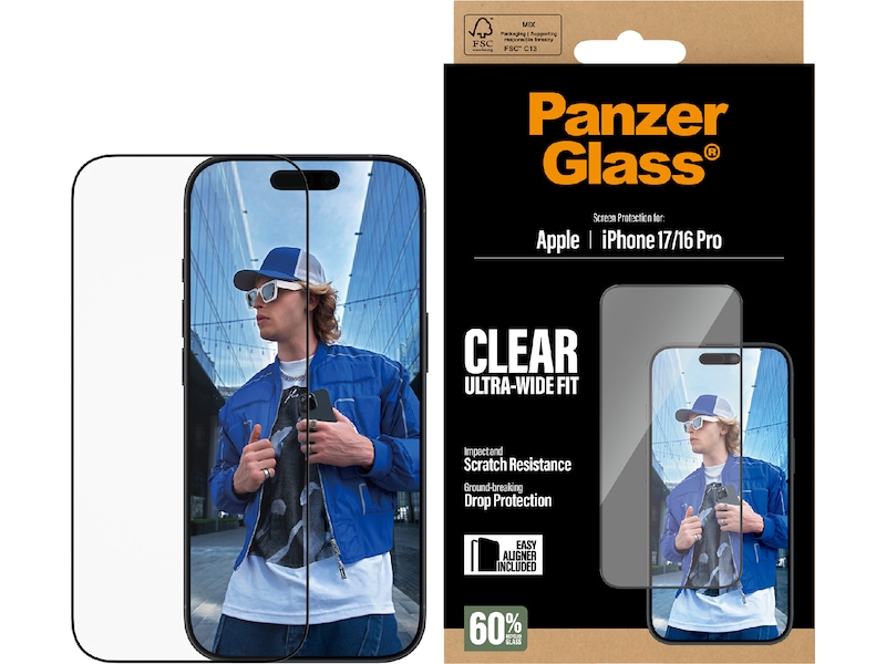 PanzerGlass iPhone 17 / 16 Pro Skjermbeskytter Skjermbeskytter