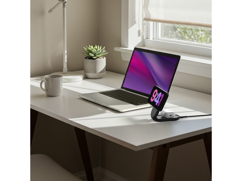 Belkin UltraCharge 2-in-1 Qi2 Trådløs lader (sort) Trådløs lader