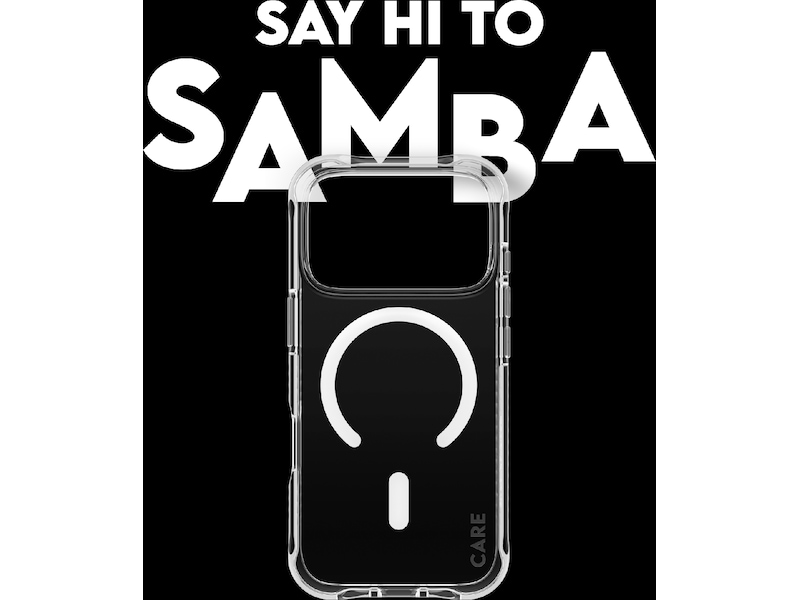 PanzerGlass CARE iPhone 17 Pro Samba Hardcase deksel (gjennomsiktig/hvit) Mobildeksel