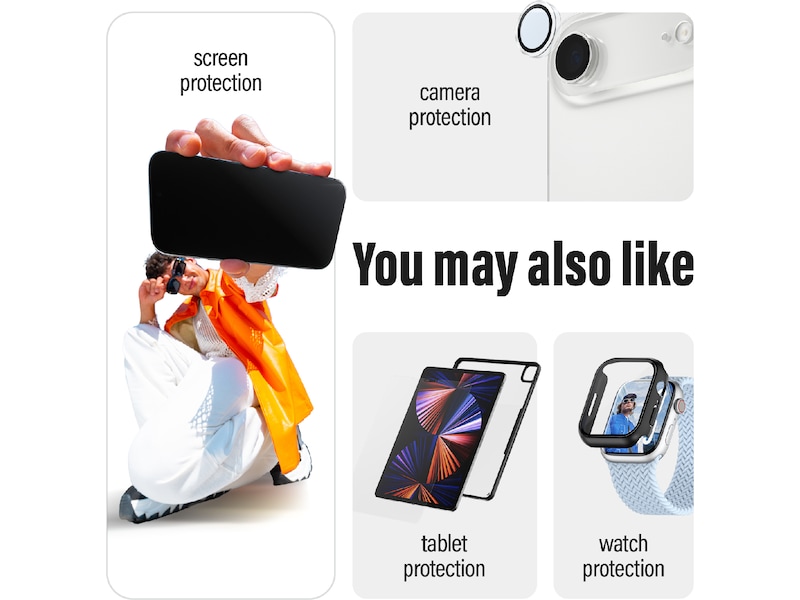 PanzerGlass CARE iPhone 17 Pro Samba Hardcase deksel (gjennomsiktig/hvit) Mobildeksel