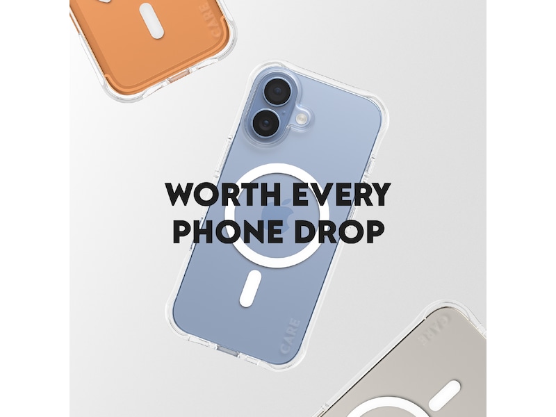 PanzerGlass CARE iPhone 17 Samba Hardcase deksel (gjennomsiktig/hvit) Mobildeksel