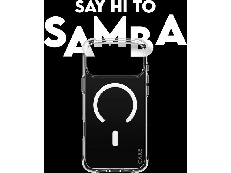 PanzerGlass CARE iPhone 17 Pro Max Samba Hardcase deksel (gjennomsiktig/hvit) Mobildeksel