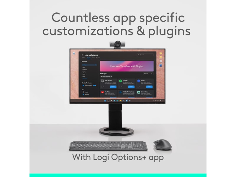 Logitech MX Master 4 Trådløs Ergonomisk Mus (grafittgrå) Mus