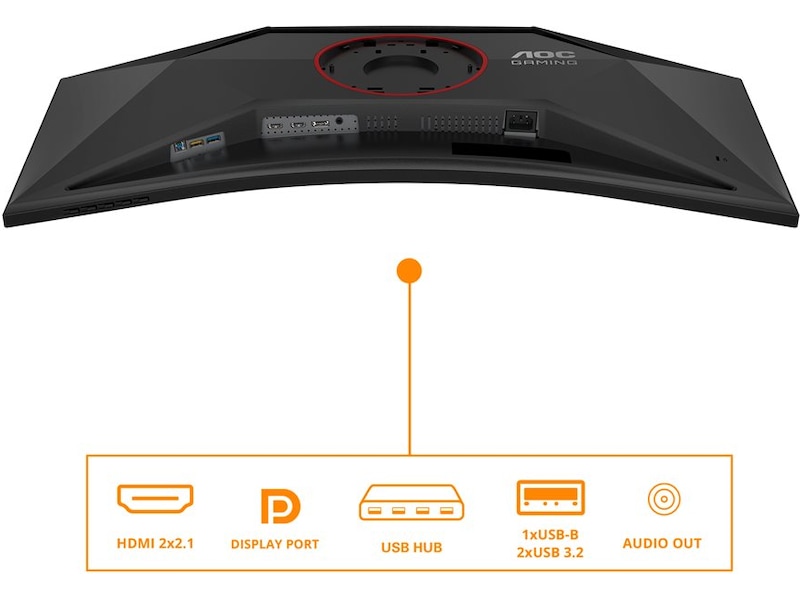 AOC 34" curved gamingskjerm CU34G4Z -B-Grade Demo skjermer