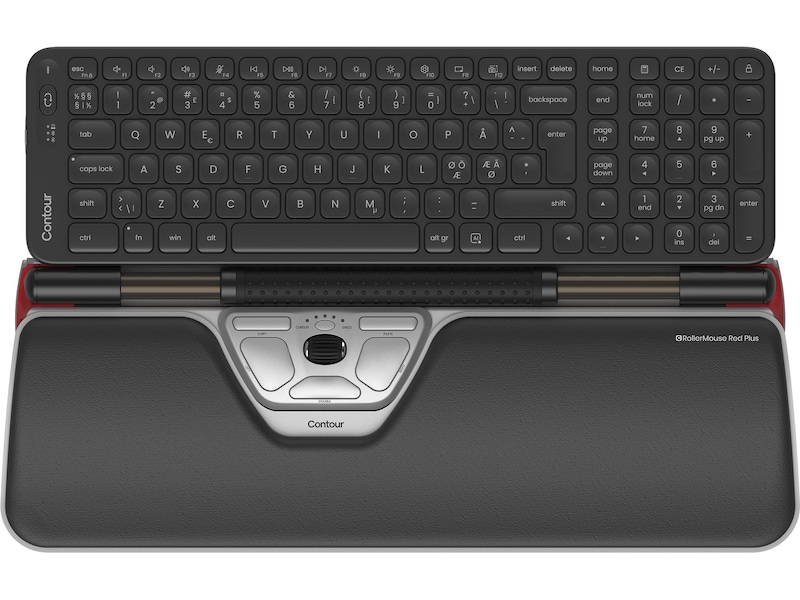 Contour Balance Mid-Size Rollermouse Red Combo Trådløs Ergonomi